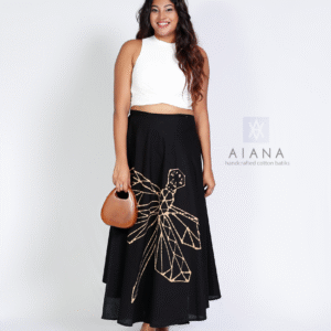 Handcrafted Cotton Batik Wraparound Skirt by AIANA