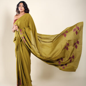 Handpainted Cotton Saree by AIANA