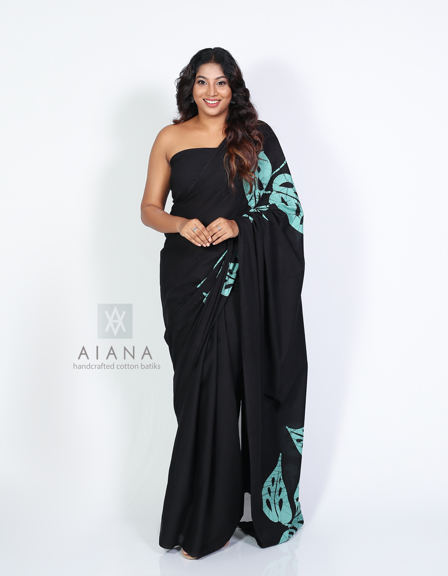 The Handcrafted Batik Cotton Saree by AIANA - Image 2