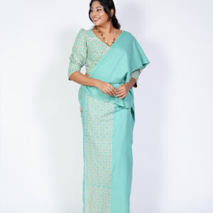 Handpainted Cotton Saree by AIANA