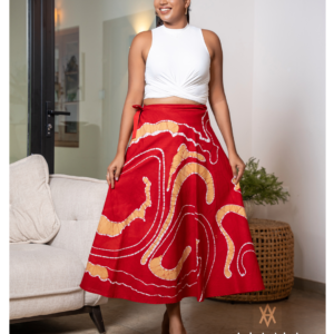Handcrafted batik skirt