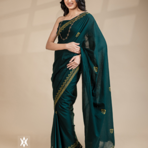 Green Gold Tamil Saree